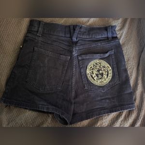Gently Used Versace Black Shorts
